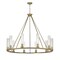 Z-Lite Beau 10 Light Chandelier, Rubbed Brass & Clear 3031-10RB - alternate 1
